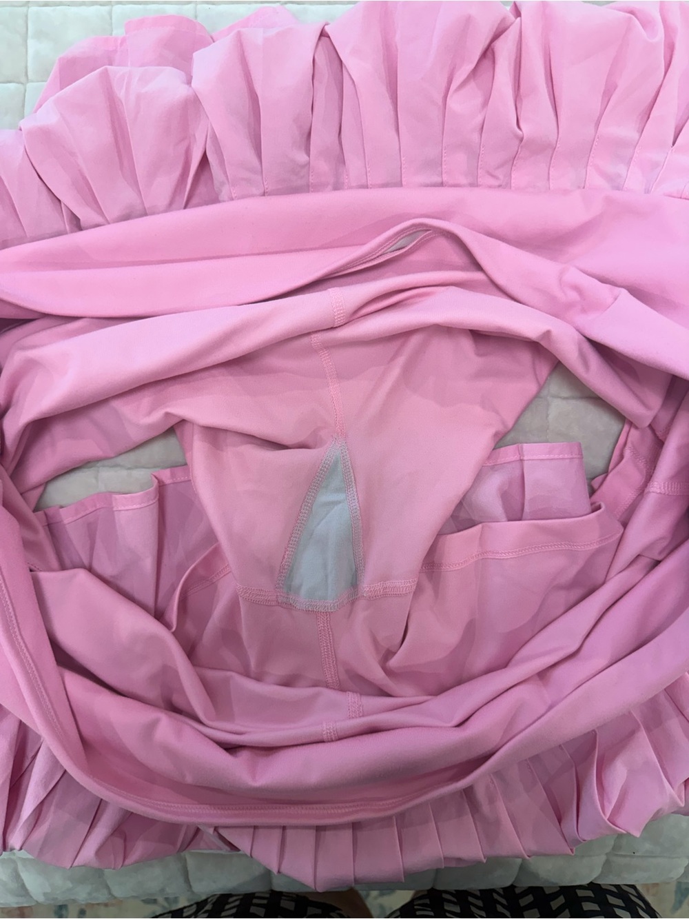 all in motion Pink Pleated Skater Mini Skirt - Picture 4 of 5